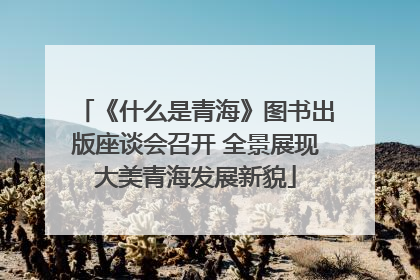 《什么是青海》图书出版座谈会召开 全景展现大美青海发展新貌