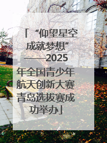 “仰望星空 成就梦想”——2025年全国青少年航天创新大赛青岛选拔赛成功举办