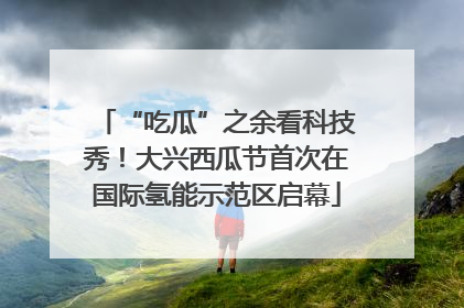 “吃瓜”之余看科技秀！大兴西瓜节首次在国际氢能示范区启幕