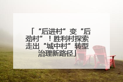 “后进村”变“后劲村”！胜利村探索走出“城中村”转型治理新路径