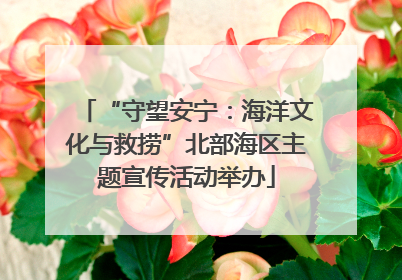 “守望安宁:海洋文化与救捞”北部海区主题宣传活动举办