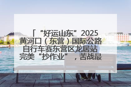 “好运山东”2025黄河口（东营）国际公路自行车赛东营区龙居站 完美“抄作业”，苦战最后时刻黄衫易主