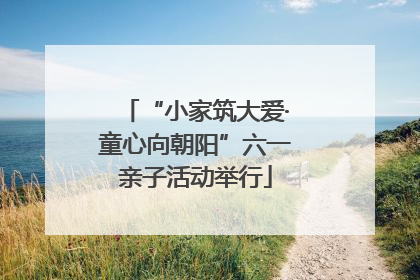 “小家筑大爱·童心向朝阳”六一亲子活动举行