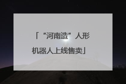 “河南造”人形机器人上线售卖