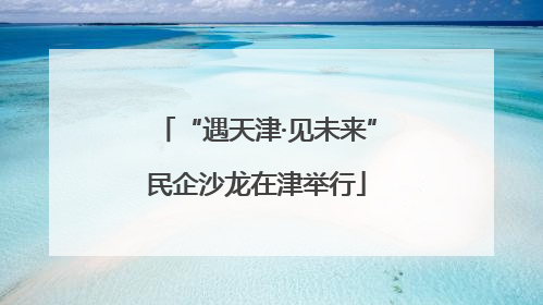“遇天津·见未来”民企沙龙在津举行
