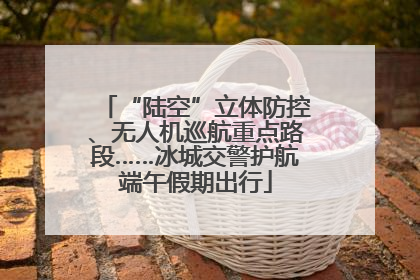 “陆空”立体防控、无人机巡航重点路段……冰城交警护航端午假期出行
