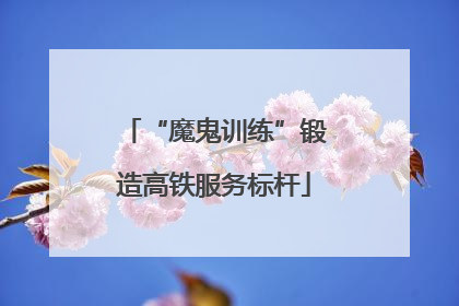“魔鬼训练”锻造高铁服务标杆