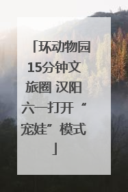 环动物园15分钟文旅圈 汉阳六一打开“宠娃”模式