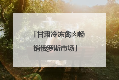 甘肃冷冻禽肉畅销俄罗斯市场