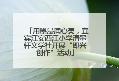 用墨浸润心灵，宜宾江安西江小学清墨轩文学社开展“即兴创作”活动