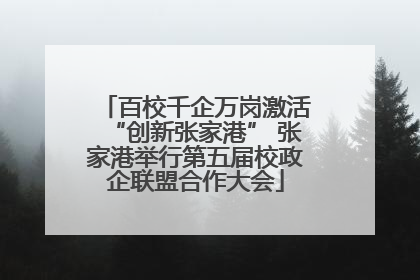 百校千企万岗激活“创新张家港” 张家港举行第五届校政企联盟合作大会