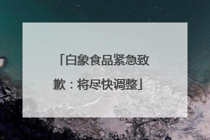 白象食品紧急致歉：将尽快调整