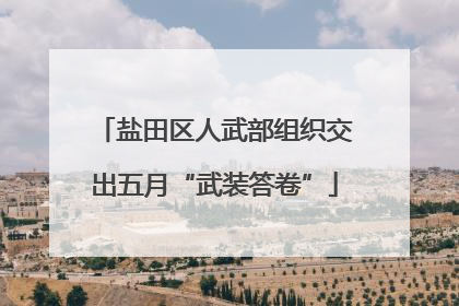 盐田区人武部组织交出五月“武装答卷”