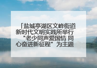 盐城亭湖区文峰街道新时代文明实践所举行“老少同声爱国情 同心奋进新征程”为主题的红色文化活动