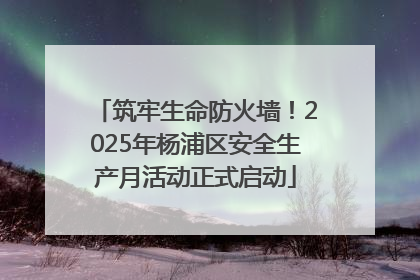筑牢生命防火墙！2025年杨浦区安全生产月活动正式启动