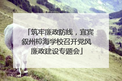 筑牢廉政防线，宜宾叙州樟海学校召开党风廉政建设专题会