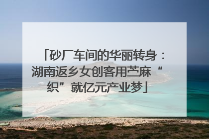 砂厂车间的华丽转身：湖南返乡女创客用苎麻“织”就亿元产业梦