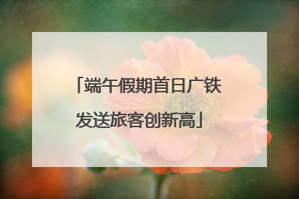 端午假期首日广铁发送旅客创新高