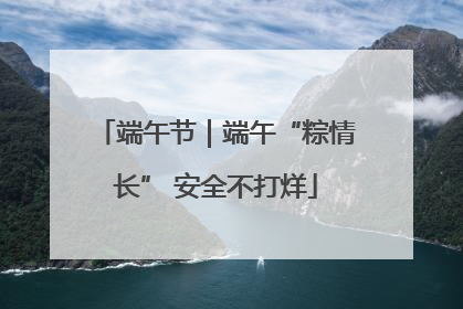 端午节｜端午“粽情长” 安全不打烊