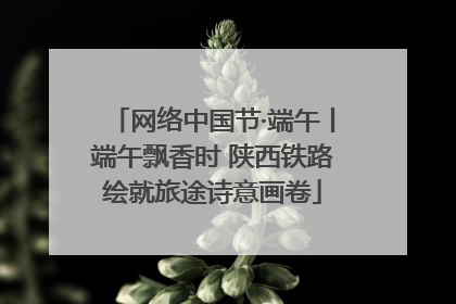 网络中国节·端午丨端午飘香时 陕西铁路绘就旅途诗意画卷