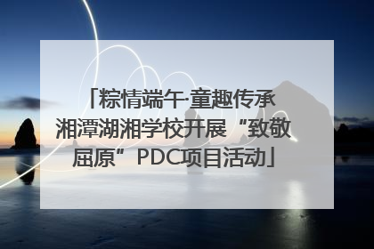 粽情端午·童趣传承 湘潭湖湘学校开展“致敬屈原”PDC项目活动