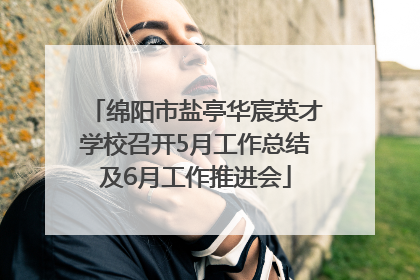 绵阳市盐亭华宸英才学校召开5月工作总结及6月工作推进会