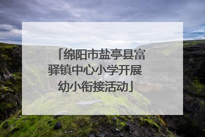 绵阳市盐亭县富驿镇中心小学开展幼小衔接活动