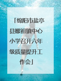 绵阳市盐亭县嫘祖镇中心小学召开六年级质量提升工作会