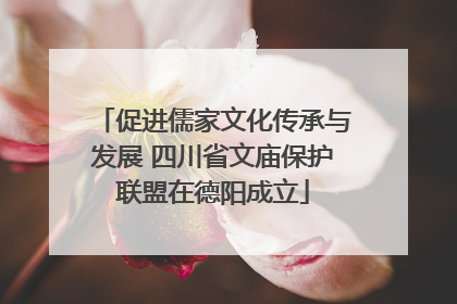 促进儒家文化传承与发展 四川省文庙保护联盟在德阳成立