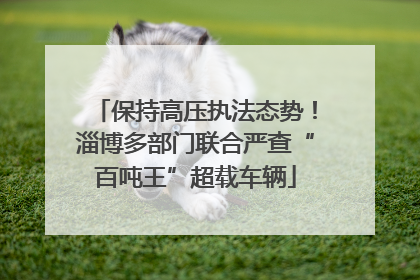 保持高压执法态势！淄博多部门联合严查“百吨王”超载车辆
