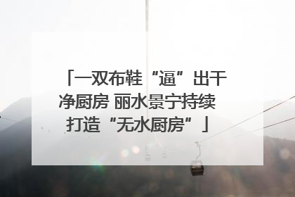 一双布鞋“逼”出干净厨房 丽水景宁持续打造“无水厨房”
