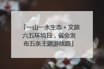 一山一水生态＋文旅 六五环境日，省会发布五条主题游线路