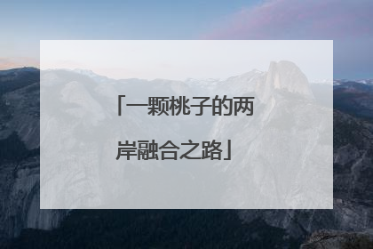 一颗桃子的两岸融合之路
