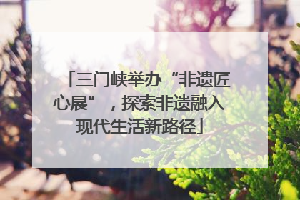 三门峡举办“非遗匠心展”，探索非遗融入现代生活新路径