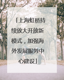 上海虹桥持续放大开放新模式，加强海外发展服务中心建设