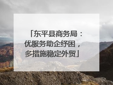 东平县商务局：优服务助企纾困，多措施稳定外贸