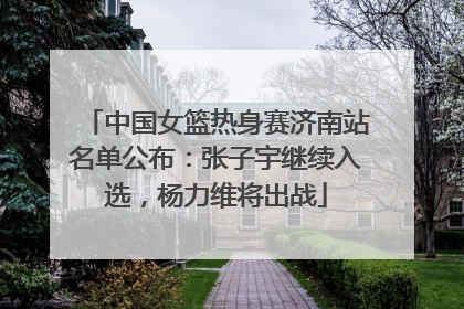 中国女篮热身赛济南站名单公布：张子宇继续入选，杨力维将出战