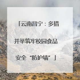云南昌宁：多措并举筑牢校园食品安全“防护墙”