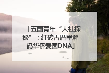 五国青年“大社探秘”：红砖古厝里解码华侨爱国DNA