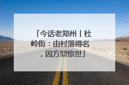 今话老郑州丨杜岭街：由村落得名，因方鼎惊世