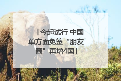 今起试行 中国单方面免签“朋友圈”再增4国