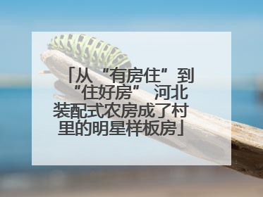 从“有房住”到“住好房” 河北装配式农房成了村里的明星样板房