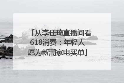 从李佳琦直播间看618消费：年轻人愿为新潮家电买单