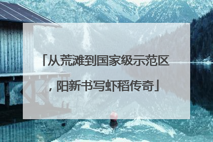 从荒滩到国家级示范区，阳新书写虾稻传奇