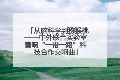 从脑科学到猕猴桃——中外联合实验室奏响“一带一路”科技合作交响曲