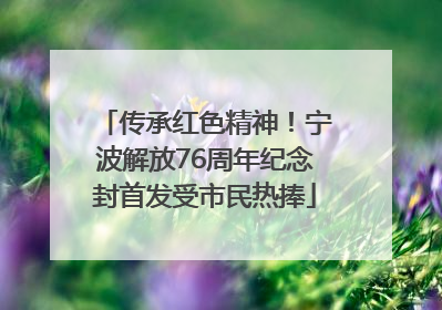 传承红色精神！宁波解放76周年纪念封首发受市民热捧