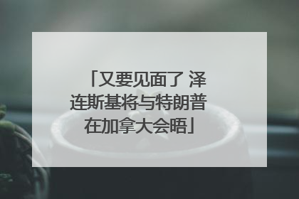 又要见面了 泽连斯基将与特朗普在加拿大会晤