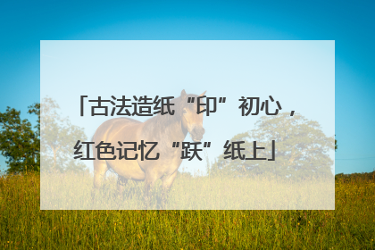 古法造纸“印”初心，红色记忆“跃”纸上