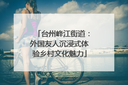 台州峰江街道：外国友人沉浸式体验乡村文化魅力