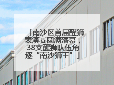 南沙区首届醒狮表演赛圆满落幕，38支醒狮队伍角逐“南沙狮王”